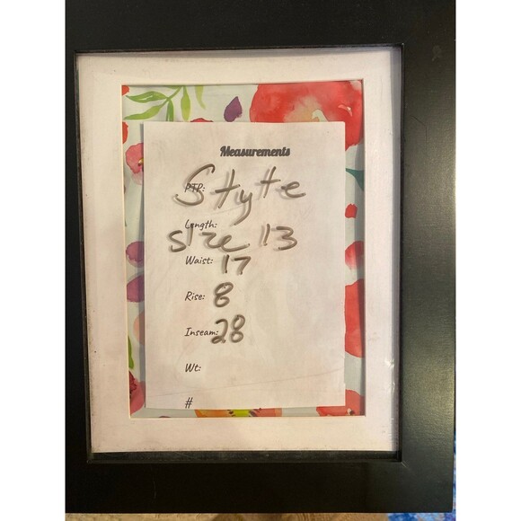 Styte Dark Purple Cheetah Pants Junior Size 13 Have Stretch Stylish Unique - Picture 10 of 10